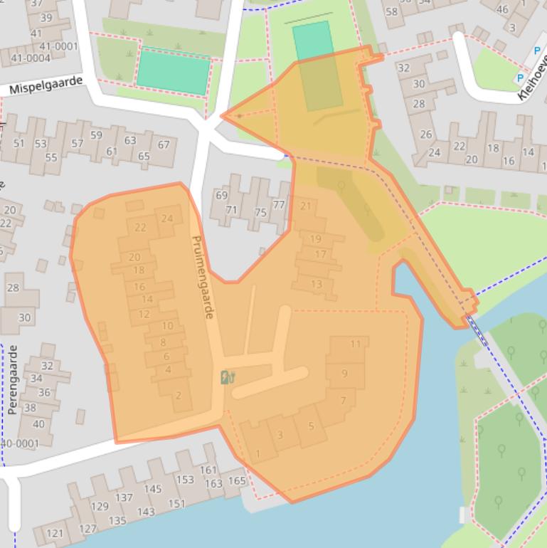 Kaart van postcodegebied 3992JK.