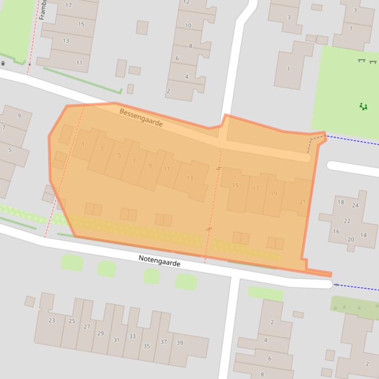 Kaart van postcodegebied 3992KA.