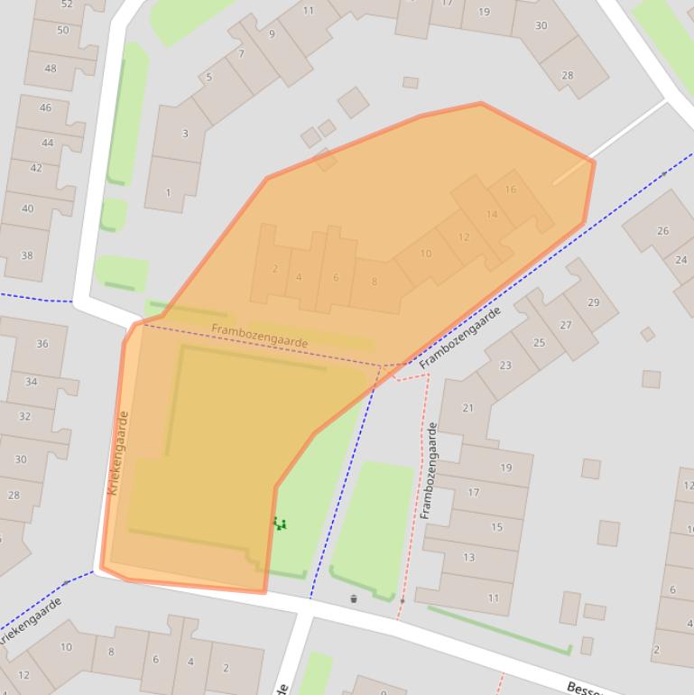 Kaart van postcodegebied 3992KD.