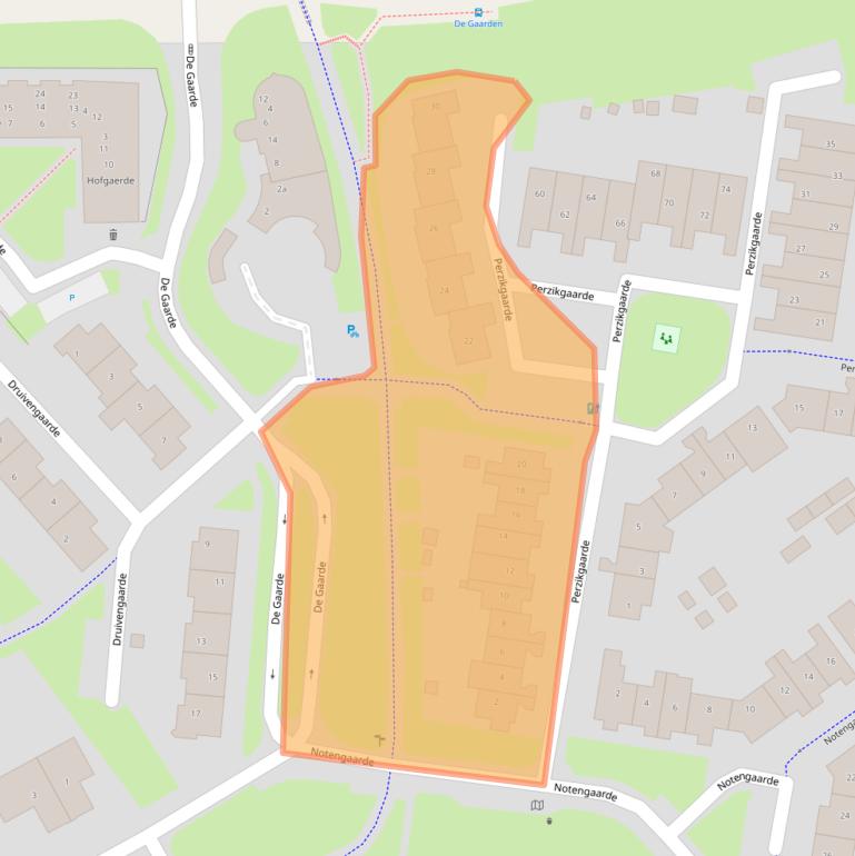 Kaart van postcodegebied 3992KM.