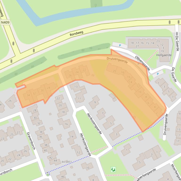 Kaart van postcodegebied 3992KR.