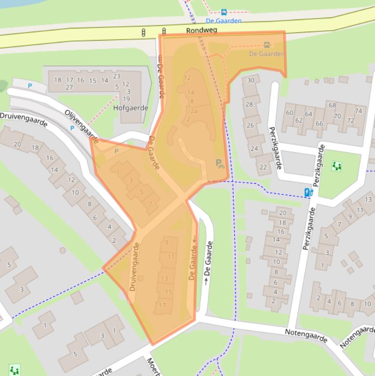 Kaart van postcodegebied 3992KS.