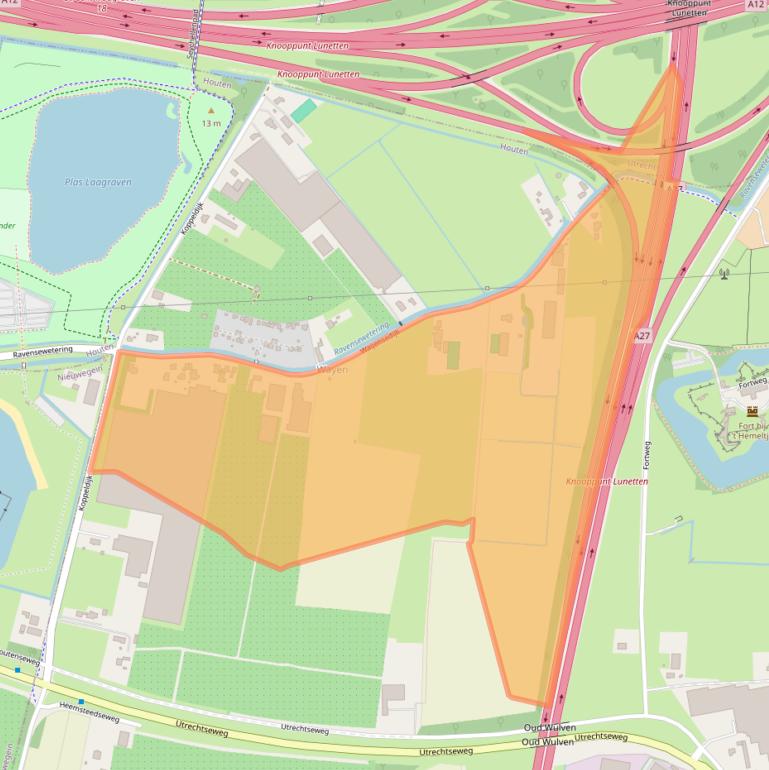 Kaart van postcodegebied 3992LN.