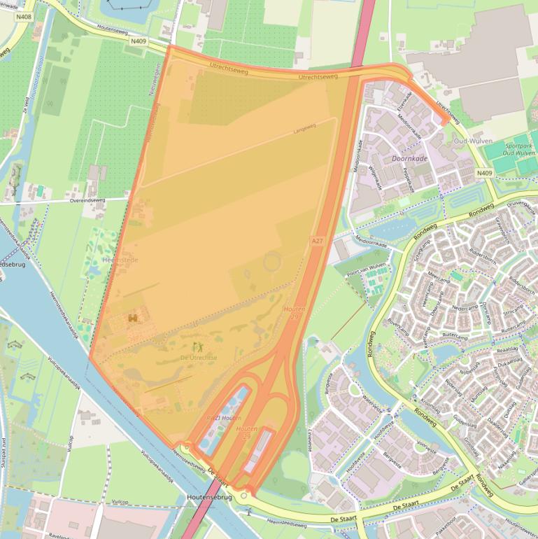 Kaart van postcodegebied 3992LS.