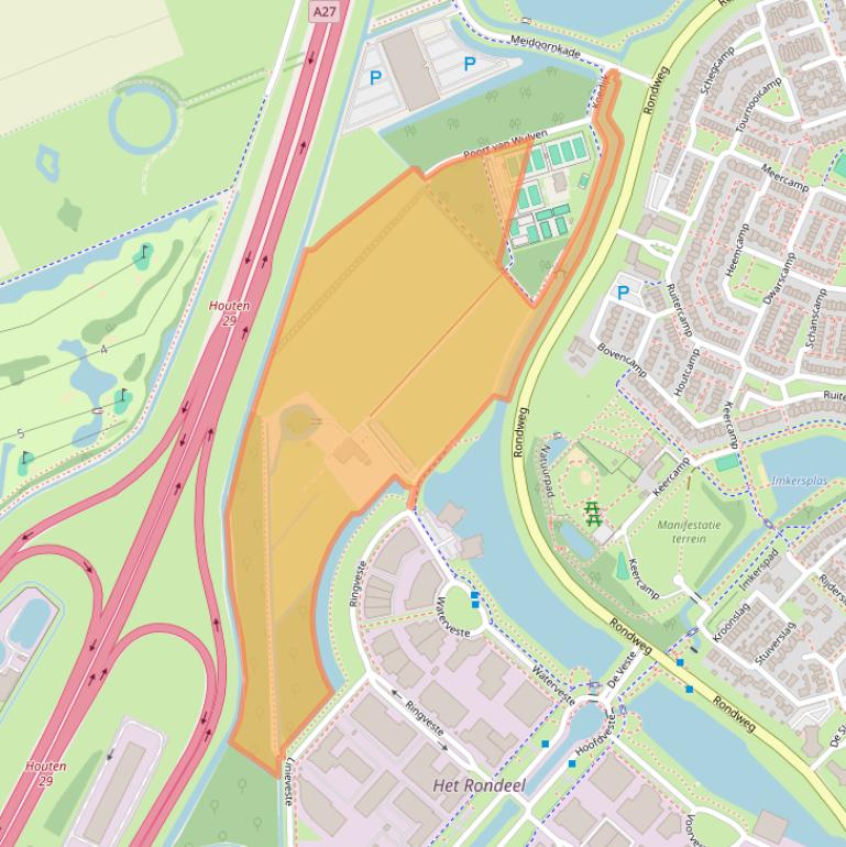 Kaart van postcodegebied 3992LV.