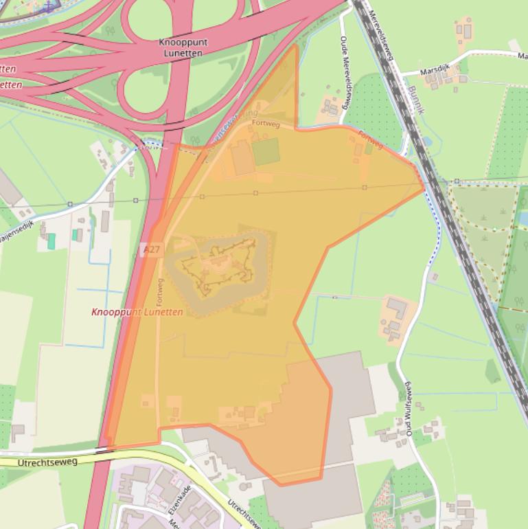 Kaart van postcodegebied 3992LX.