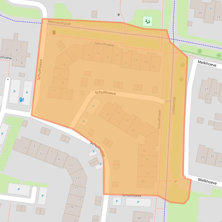 Kaart van postcodegebied 3992ND.