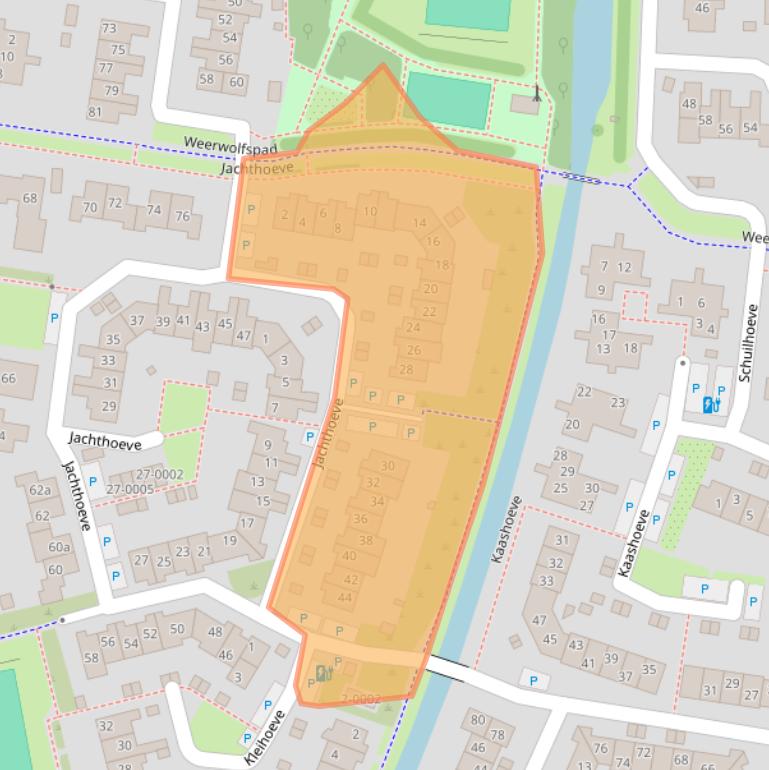 Kaart van postcodegebied 3992NV.