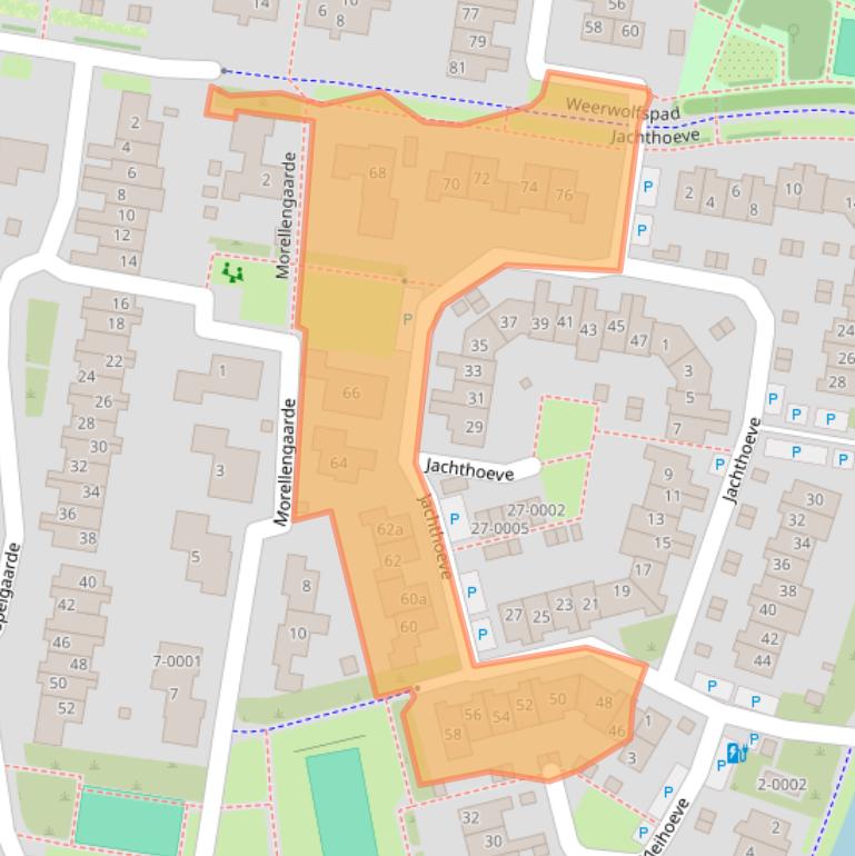 Kaart van postcodegebied 3992NW.