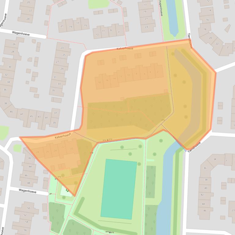 Kaart van postcodegebied 3992NZ.
