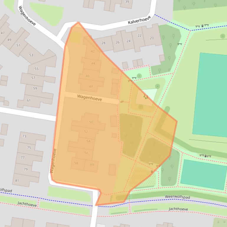 Kaart van postcodegebied 3992PD.