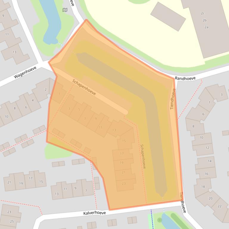 Kaart van postcodegebied 3992PL.