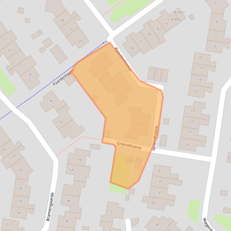 Kaart van postcodegebied 3992PM.