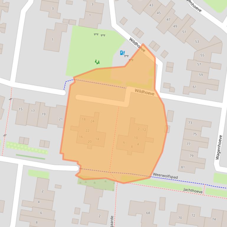 Kaart van postcodegebied 3992PR.