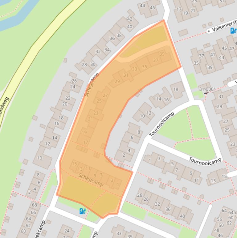 Kaart van postcodegebied 3992SB.