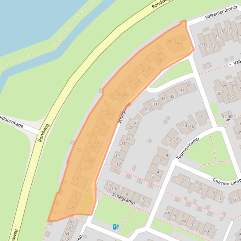 Kaart van postcodegebied 3992SC.