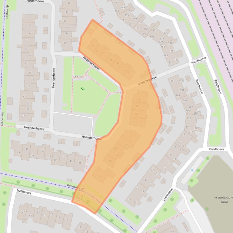 Kaart van postcodegebied 3992XM.