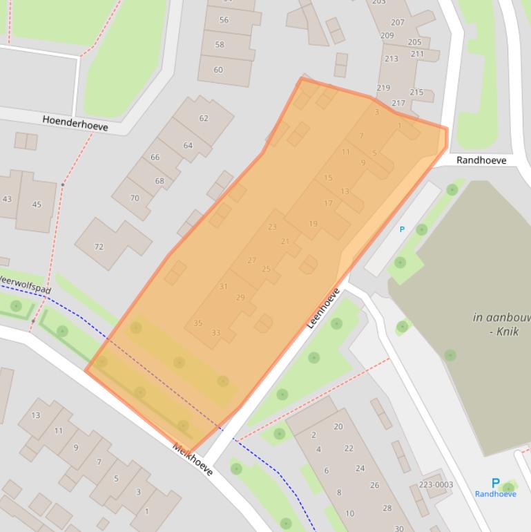 Kaart van postcodegebied 3992XN.