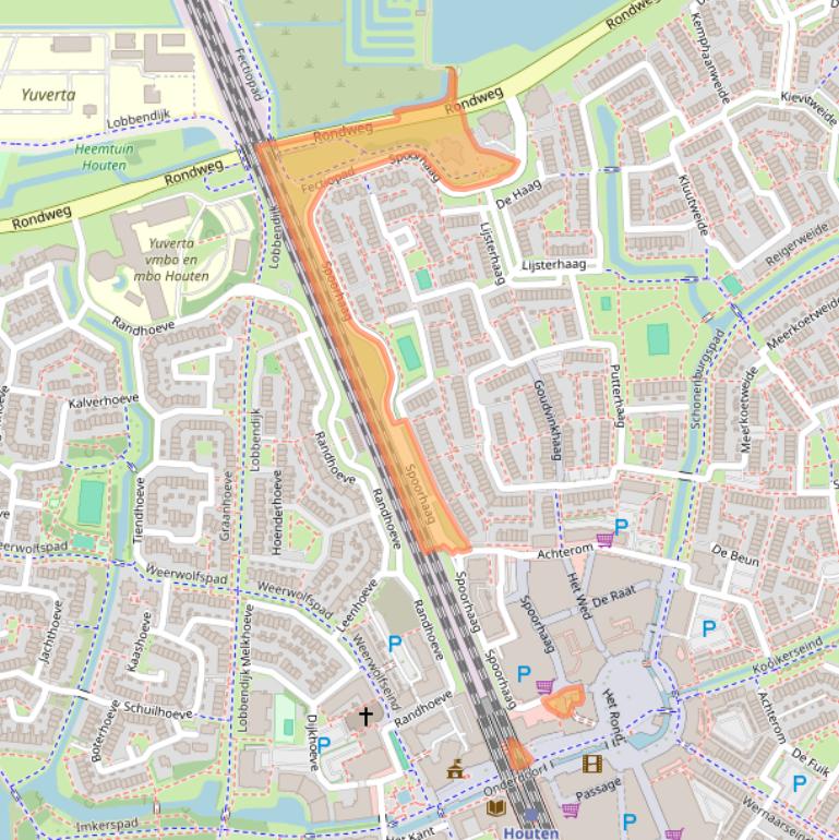 Kaart van postcodegebied 3993AA.