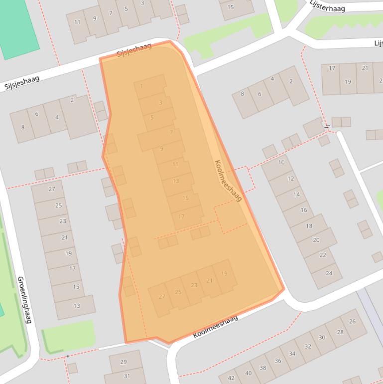 Kaart van postcodegebied 3993AL.