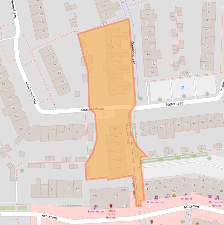 Kaart van postcodegebied 3993BB.