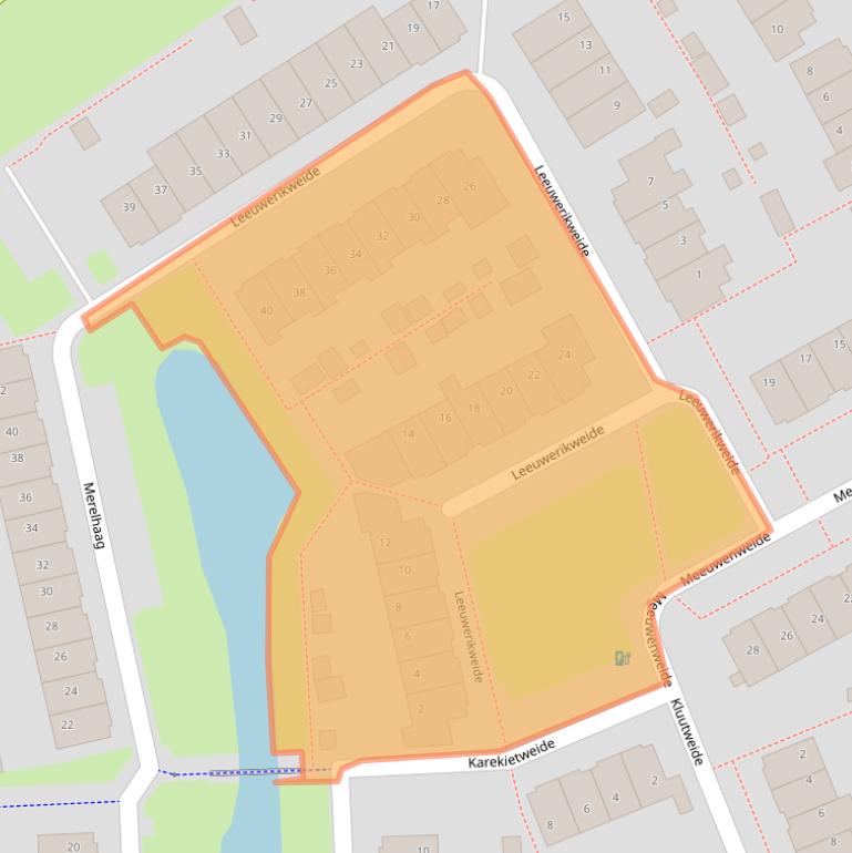 Kaart van postcodegebied 3993CB.