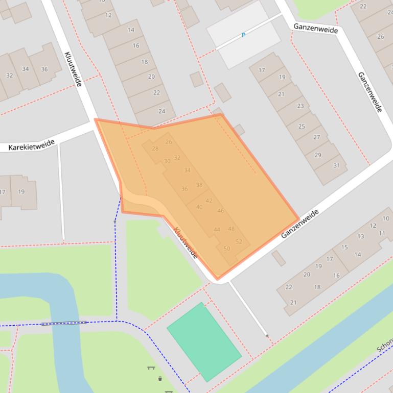 Kaart van postcodegebied 3993CH.