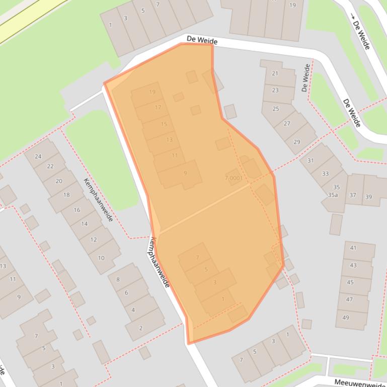 Kaart van postcodegebied 3993CP.