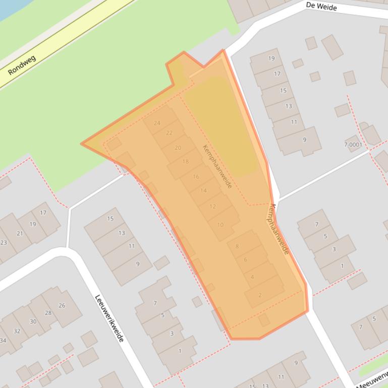 Kaart van postcodegebied 3993CR.