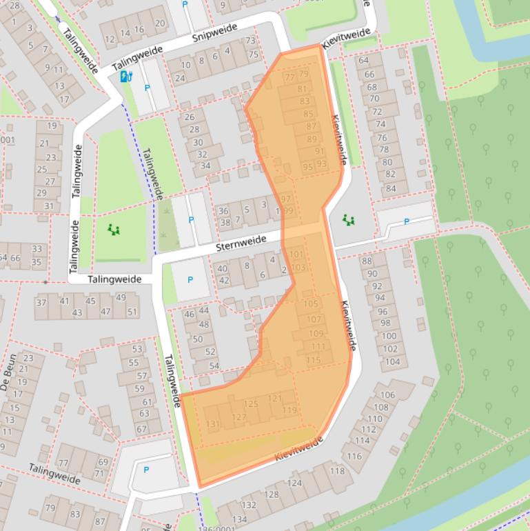 Kaart van postcodegebied 3993DC.