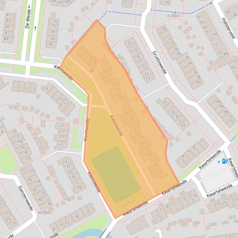 Kaart van postcodegebied 3993DD.