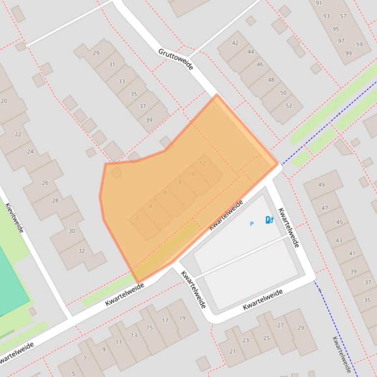 Kaart van postcodegebied 3993DJ.