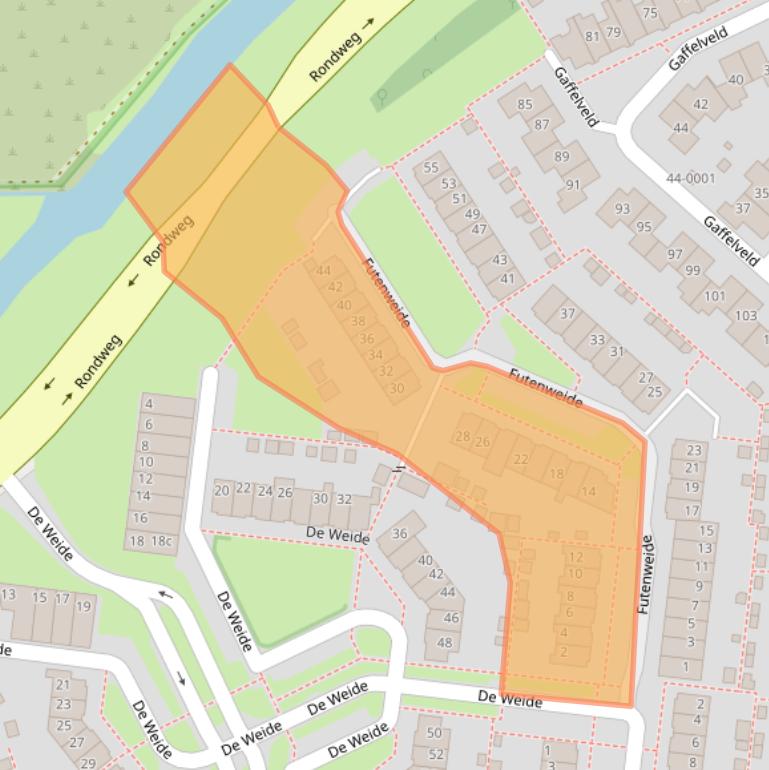 Kaart van postcodegebied 3993DR.