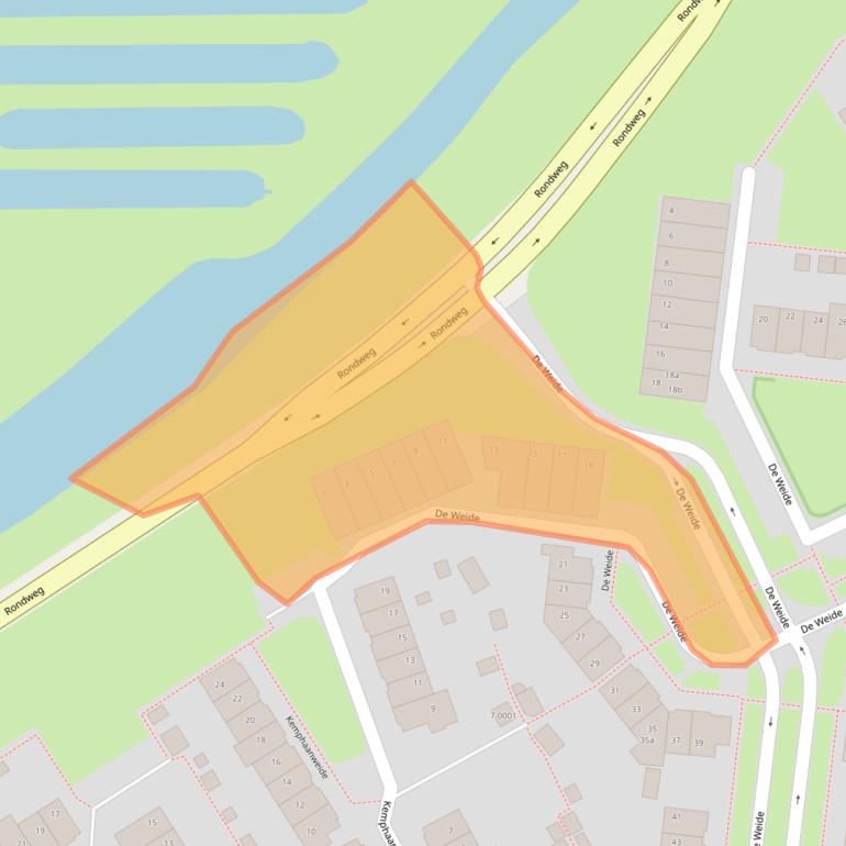 Kaart van postcodegebied 3993DS.