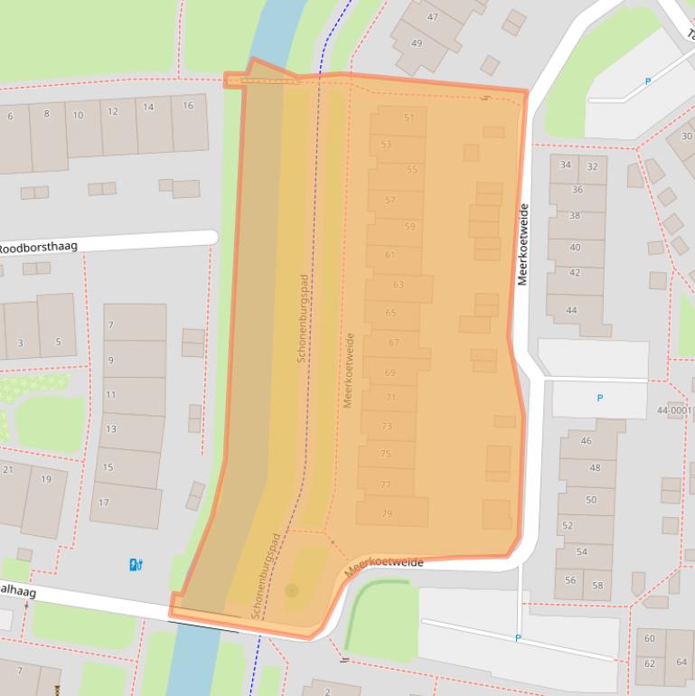 Kaart van postcodegebied 3993EC.