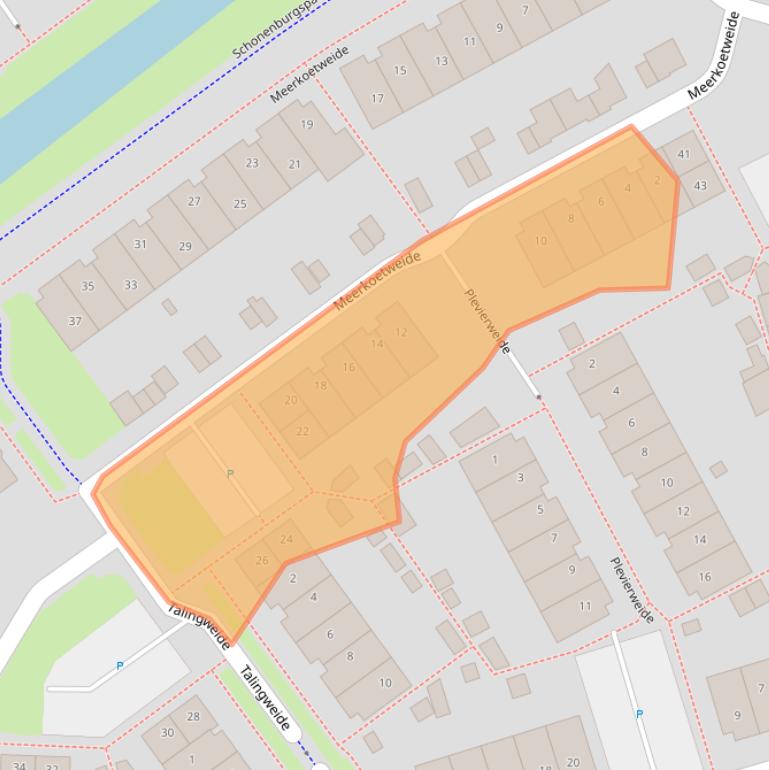 Kaart van postcodegebied 3993ED.