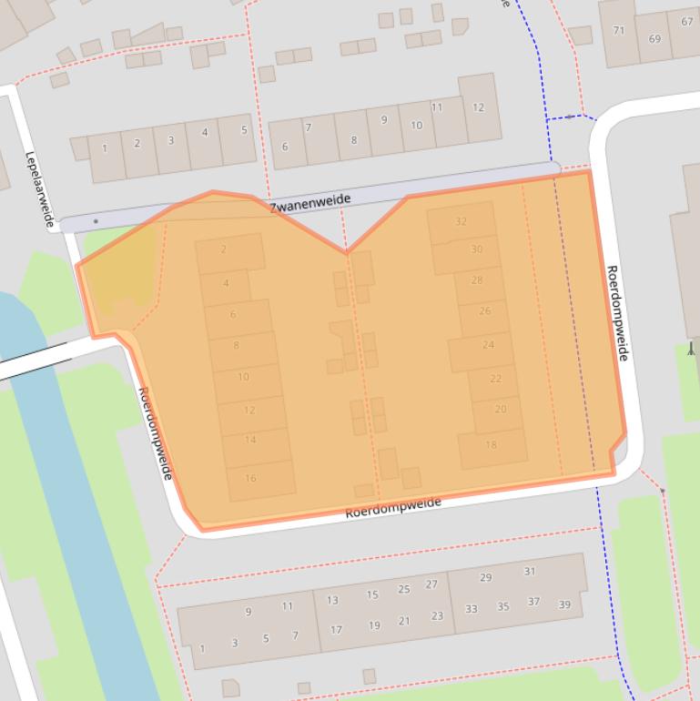 Kaart van postcodegebied 3993EV.