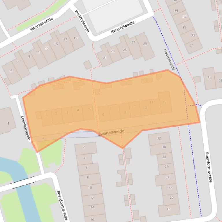 Kaart van postcodegebied 3993EW.