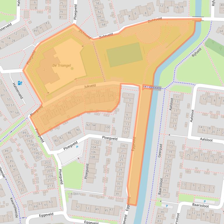 Kaart van postcodegebied 3993GA.
