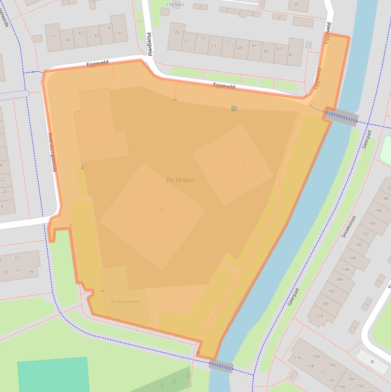 Kaart van postcodegebied 3993GE.