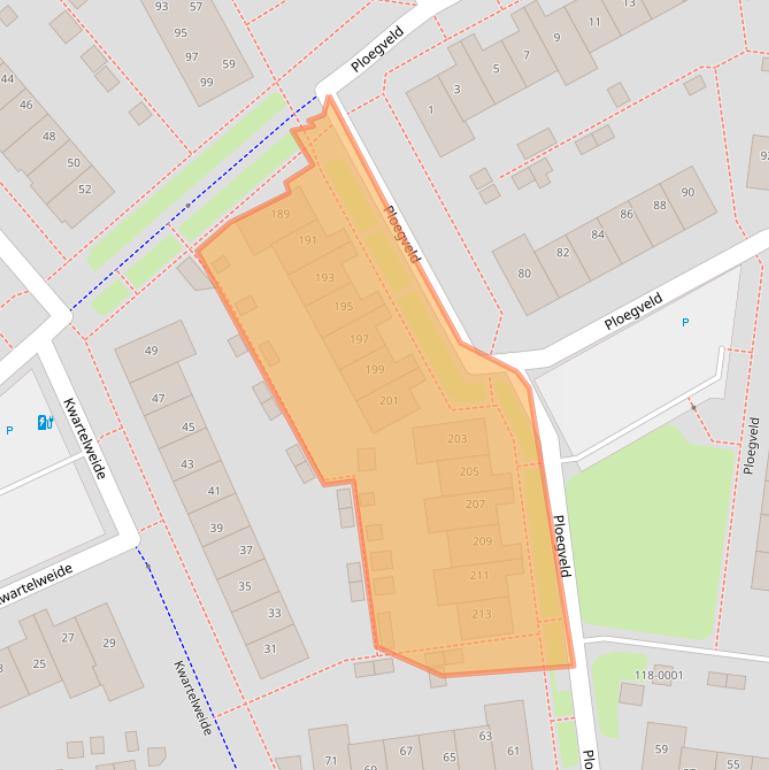 Kaart van postcodegebied 3993GK.