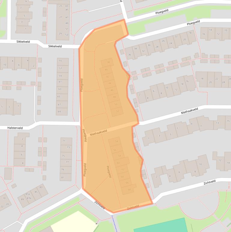 Kaart van postcodegebied 3993GM.