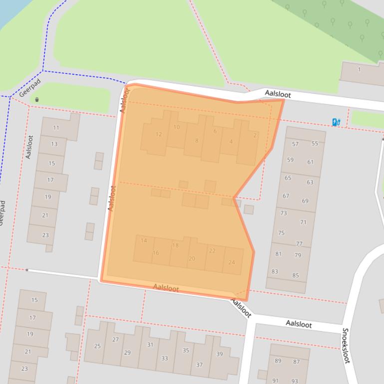 Kaart van postcodegebied 3993HB.