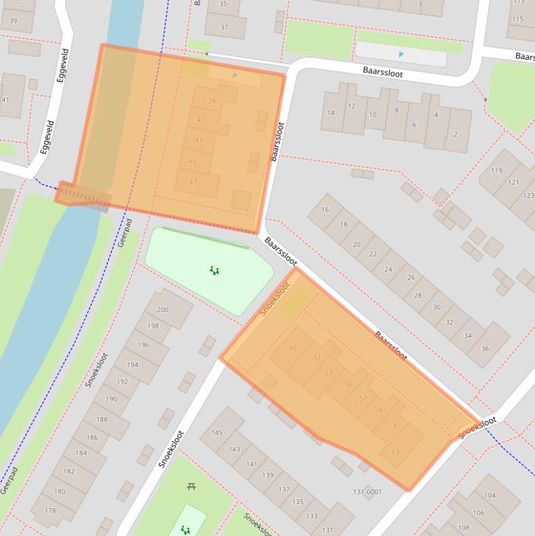 Kaart van postcodegebied 3993HD.