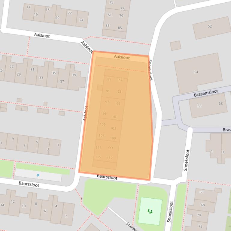 Kaart van postcodegebied 3993HJ.