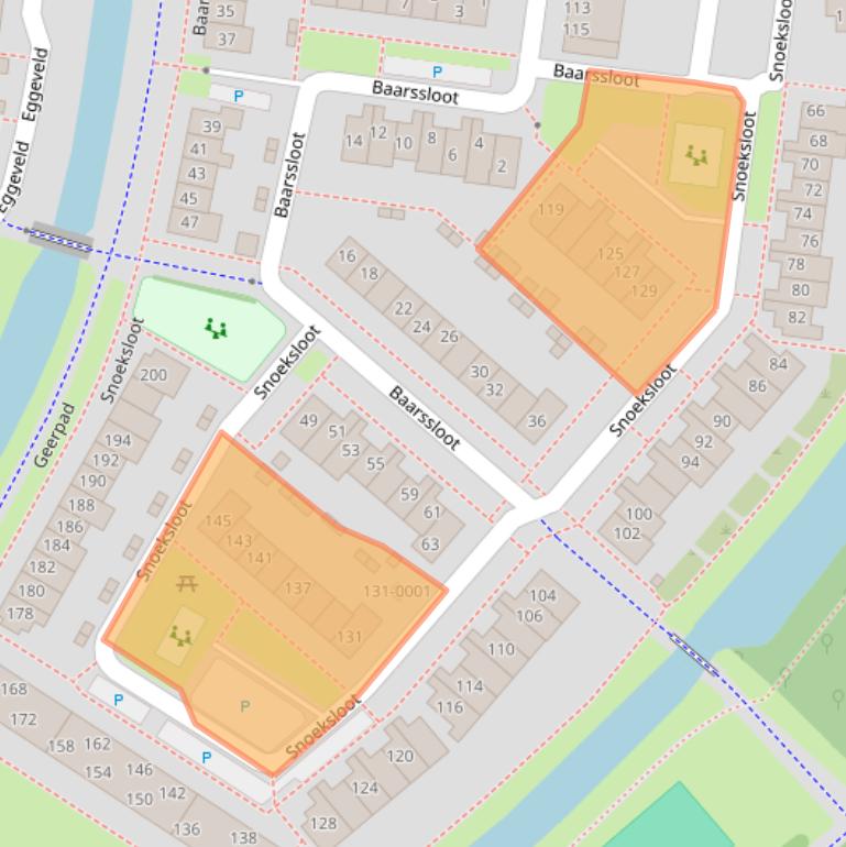 Kaart van postcodegebied 3993HK.