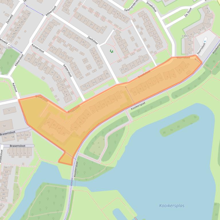 Kaart van postcodegebied 3993HL.