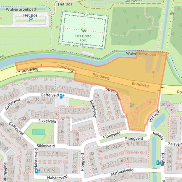 Kaart van postcodegebied 3993RA.