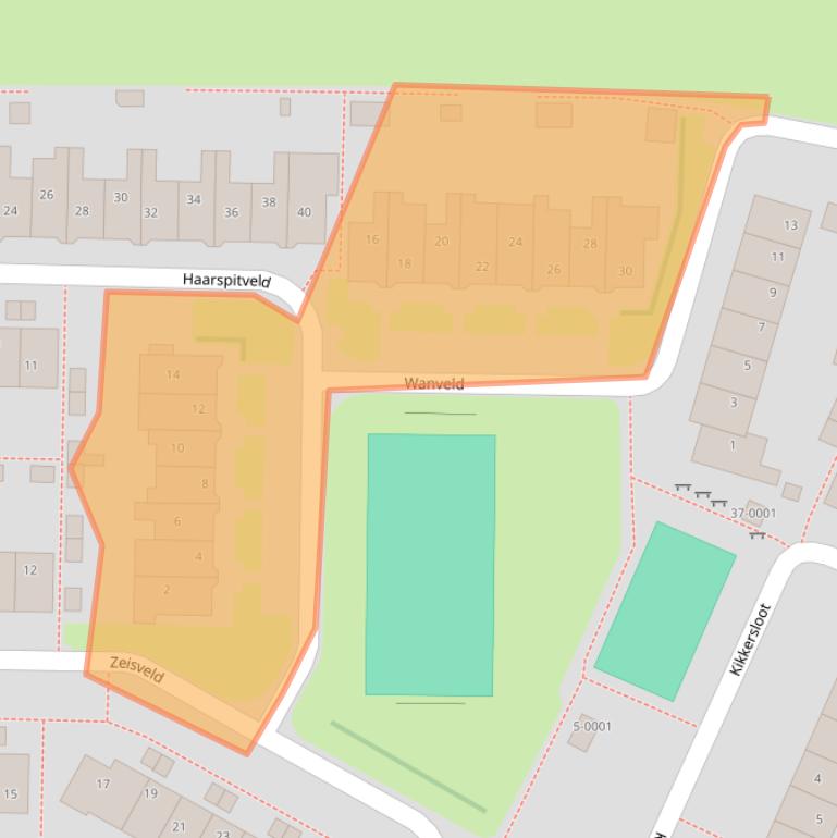 Kaart van postcodegebied 3993SG.