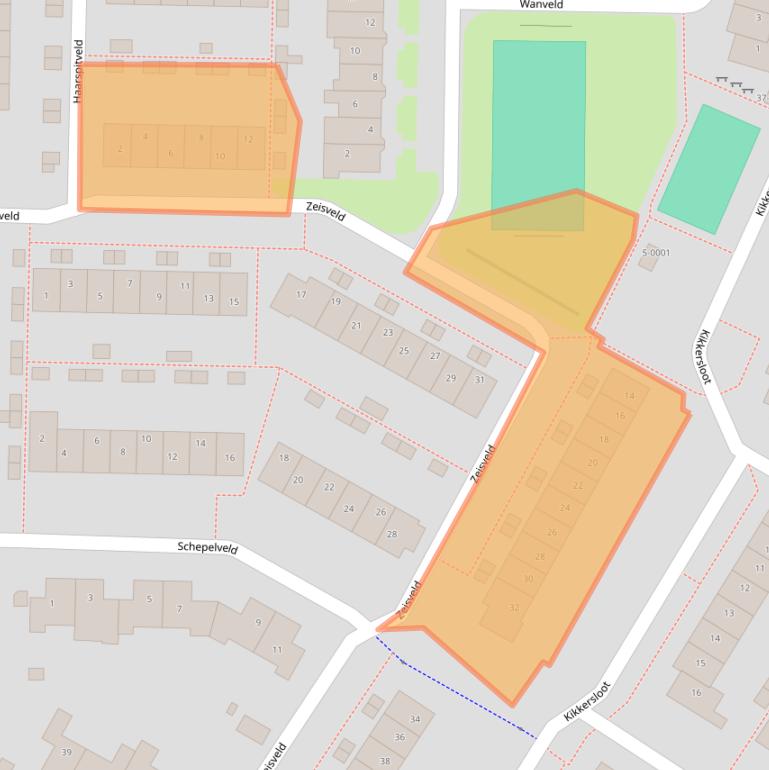 Kaart van postcodegebied 3993SJ.